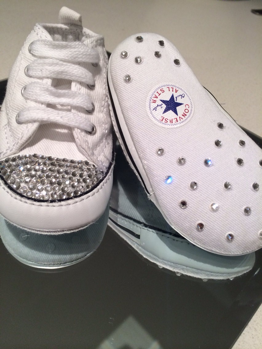 Baby rhinestone converse shoes crystal converse baby