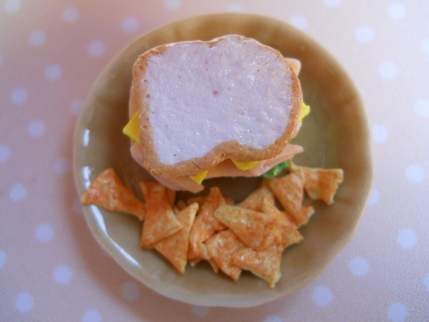 Miniature Ham Sandwich and Nacho Doritos