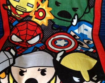 Marvel Kawaii Blanket Thor Hulk Captain America Robo Cop Minky Plush Blanket, Comforter, Bedspread, Quilt Blankets, Bed Topper, Cozy Cover