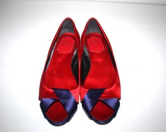 roger vivier satin flats