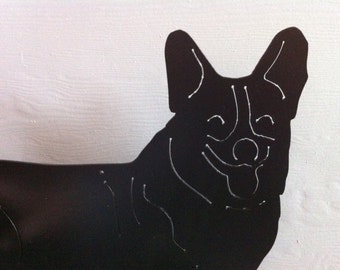 Corgi Metal Wall or Garden Decor Corgi Dog Metal Wall Or Garden Decor