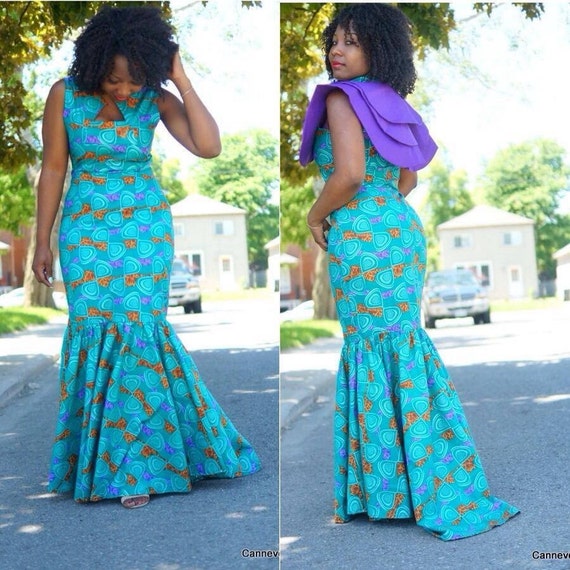 Items similar to Ankara mermaid dress on Etsy