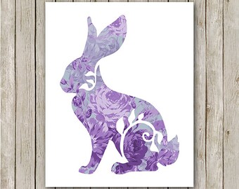 Popular items for lavender rabbit on Etsy