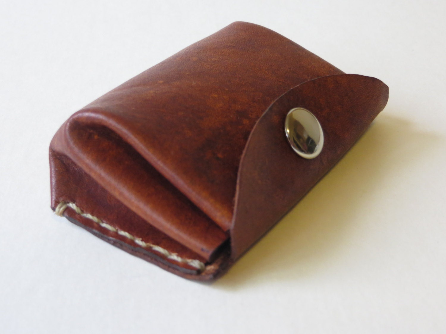 mens leather change purse