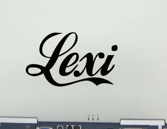 Lexi Custom Name or Word Decal Custom Vinyl Name by VinyllyDone
