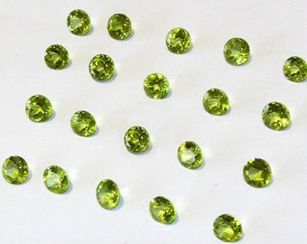 Round natural peridot loose stone green crystal quartz loose more size for choose wholesale VVS gemstone healing