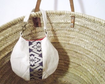 Small bag, japanese bag, bag in bag, canvas bag, kimono bag, japanese fabric