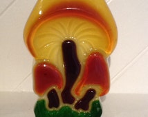 mushroom container lucite 1970 popular items