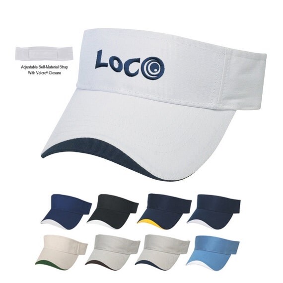 48 Golf Visors Personalized with Embroidered by INeedPromotionals