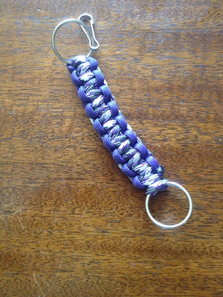 Paracord Disc Golf Bag Tag Holder by CamsCustomParacords on Etsy