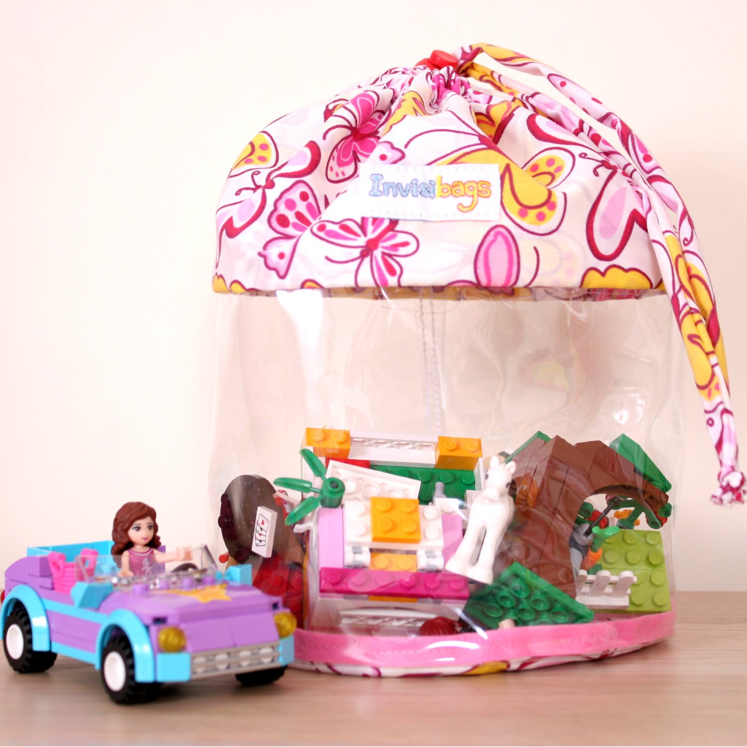 Invisibag Seethrough Children's Toy Bag Drawstring Sack