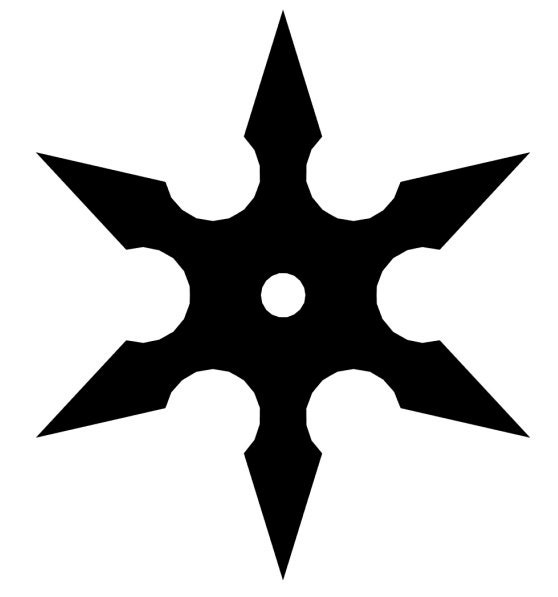 Chinese Throwing Star Car/Truck/Home/Computer Decal