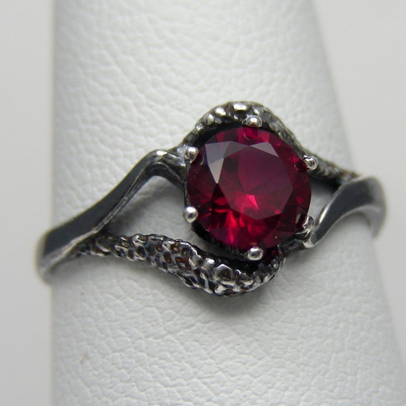 Gothic Jewelry | Gothic Ring | Blood Red Ruby Ring 1ct Eye Of Isis Dark ...