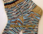 Hand knitted angora wool socks.Angora melange colors wool Hand knitted angora wool socks.Angora melange colors wool