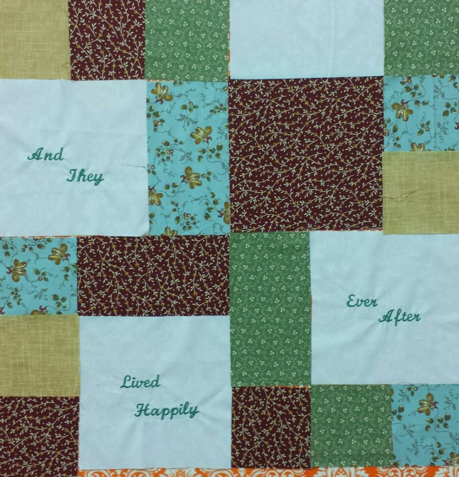 Quilt Kit Wedding Quilt/ Guest Book by HandcartQuiltsYarns