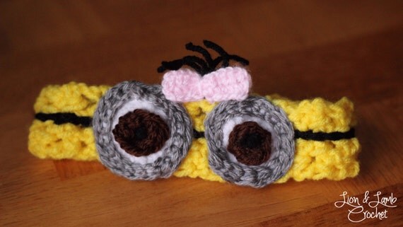 Items similar to Crochet Minion Headband on Etsy
