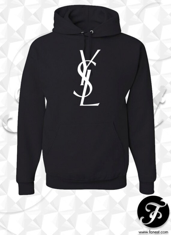 black ysl hoodie