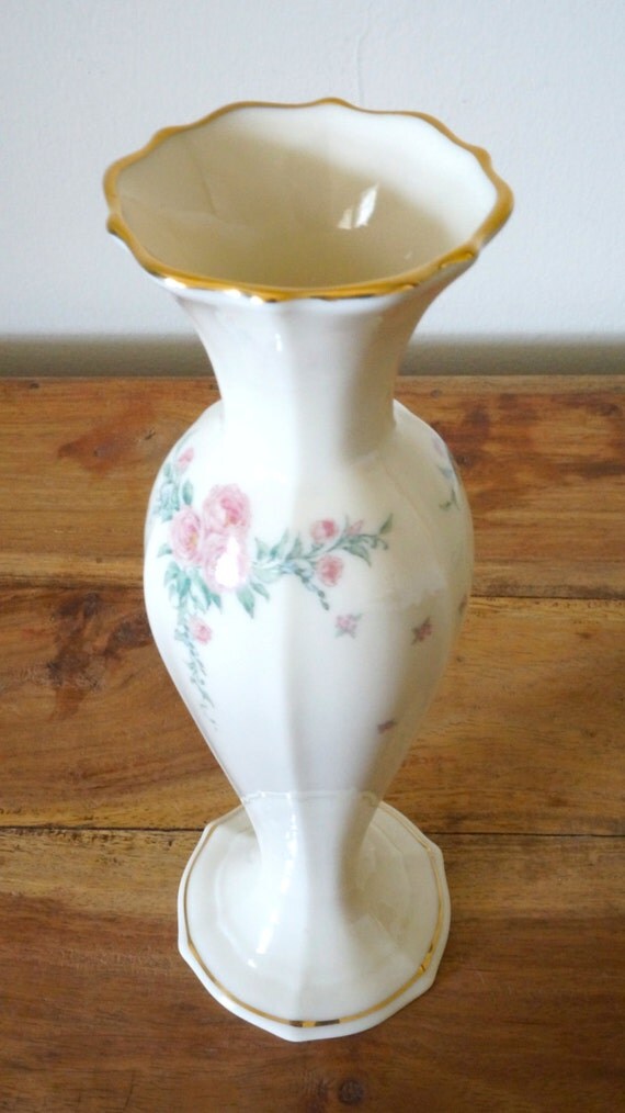 Lenox china Petite Rose Bud Vase by Karuzela on Etsy