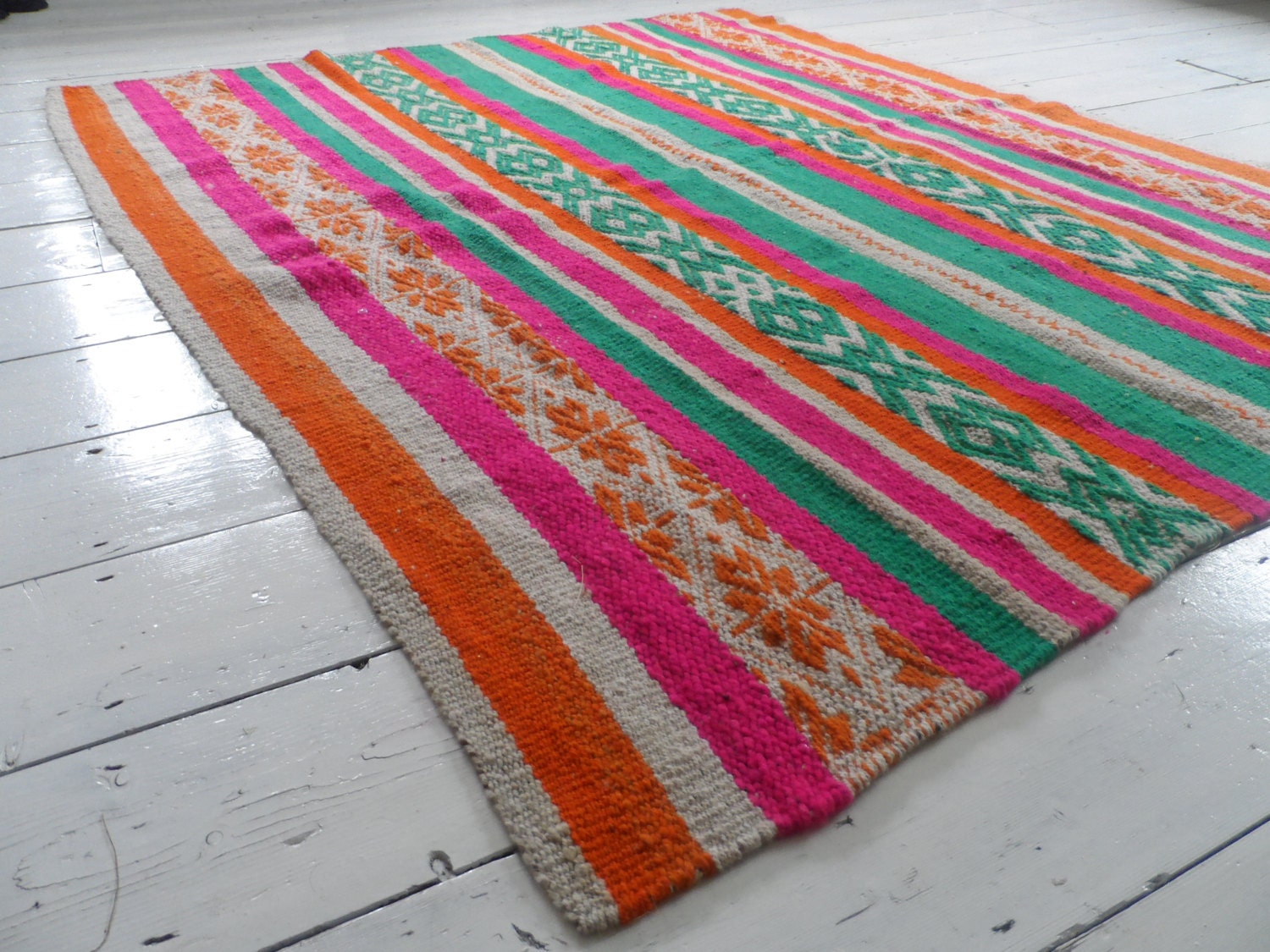 Ñawi Peruvian Rug or Blanket Handspun & handwoven