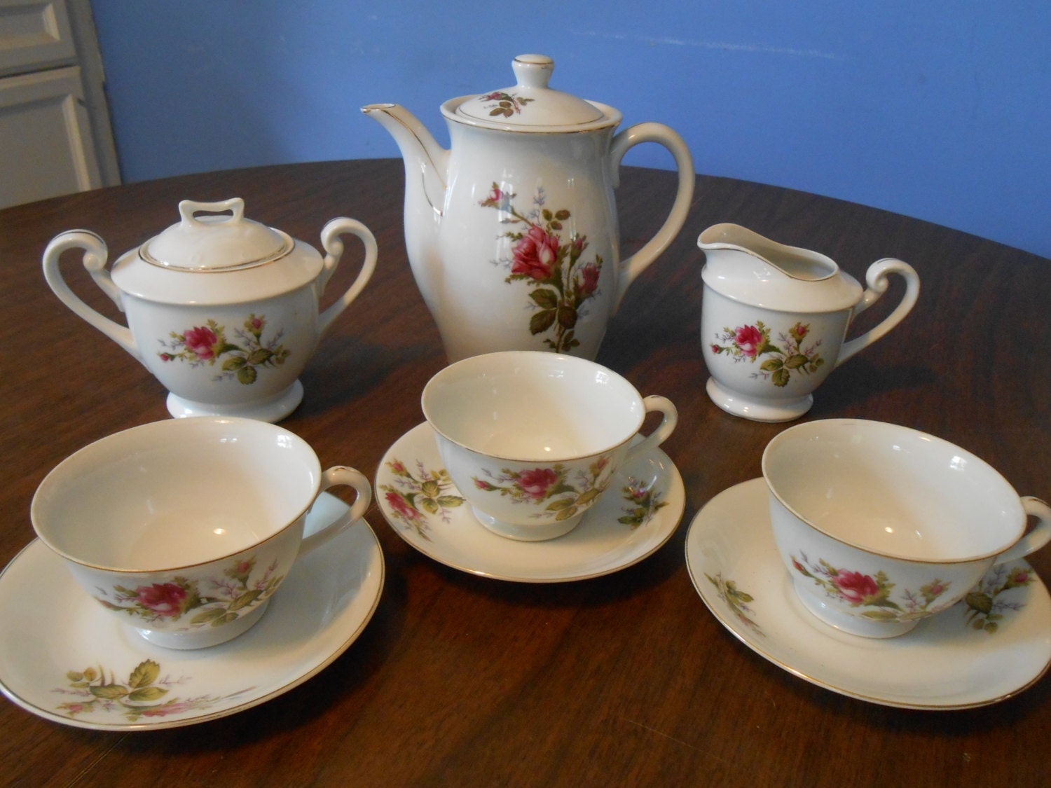 Vintage Thames Rosebud China Made in Japan by VintageBeardedPuppy