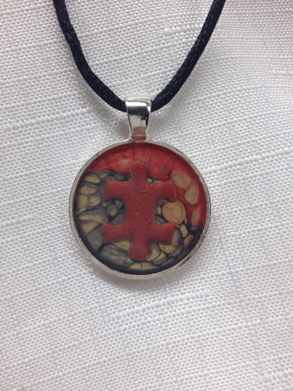 Autism jewelry Autism necklace free shipping by GenevasSky on Etsy