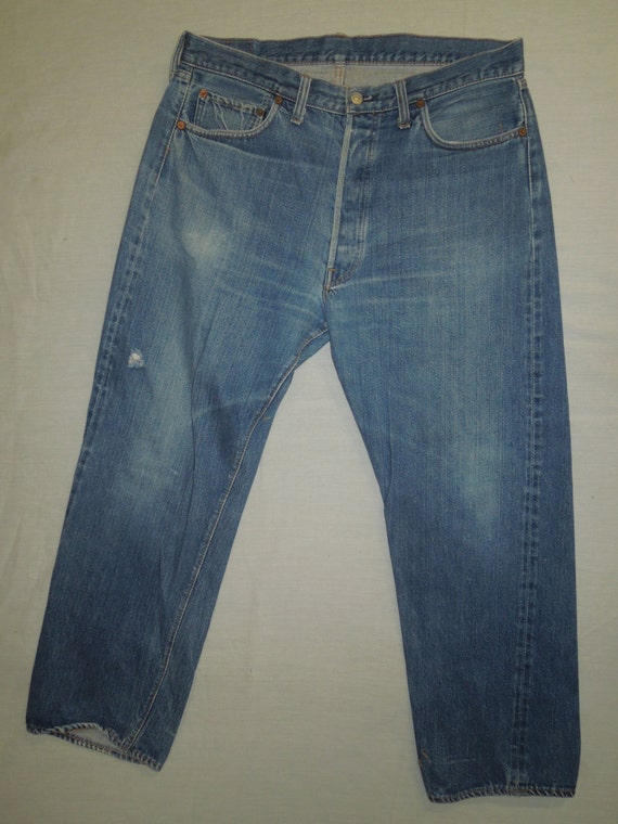 Vintage 60's Levis 501 Single Stitch Small e Red Line by LzVintage