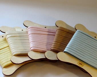 Organic cotton satin ribbon