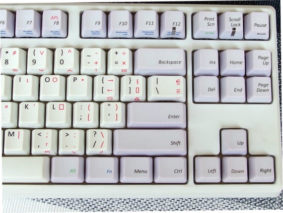 APL keyboard, IBM layout