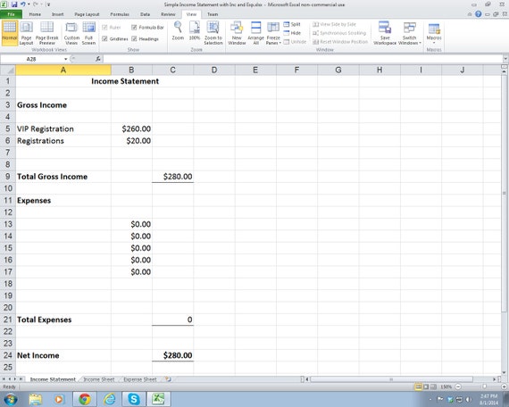 Items similar to Simple Income Sheet includes Expense sheet and income ...