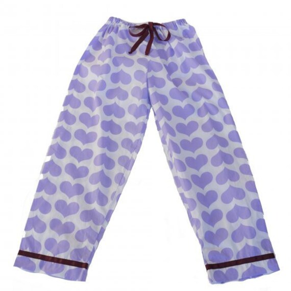 Purple Heart Pajama Pants by JaeJaeDesigns on Etsy