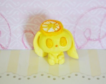 Lucky Kawaii cute chibi Lemon Bunny!~ (charm for happiness)