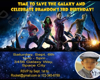 Guardians Of The Galaxy Invitations 9