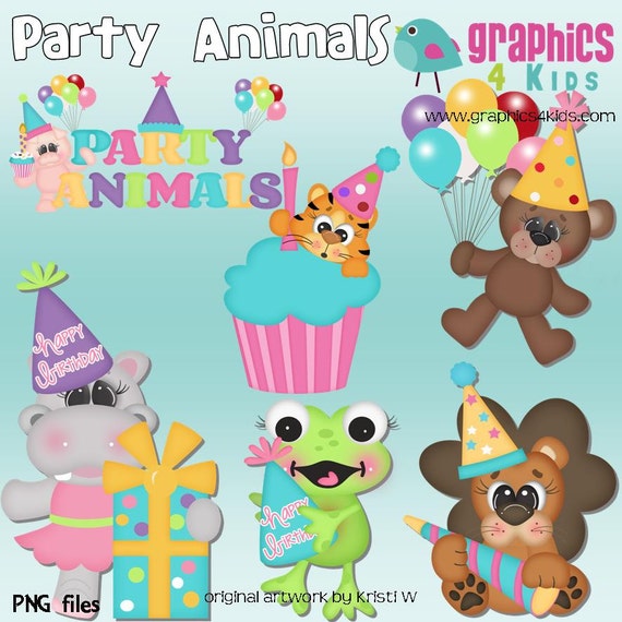 free clip art party animals - photo #21