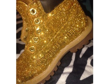 sparkle timberland boots