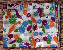 Popular items for floral stripe fabric on Etsy
