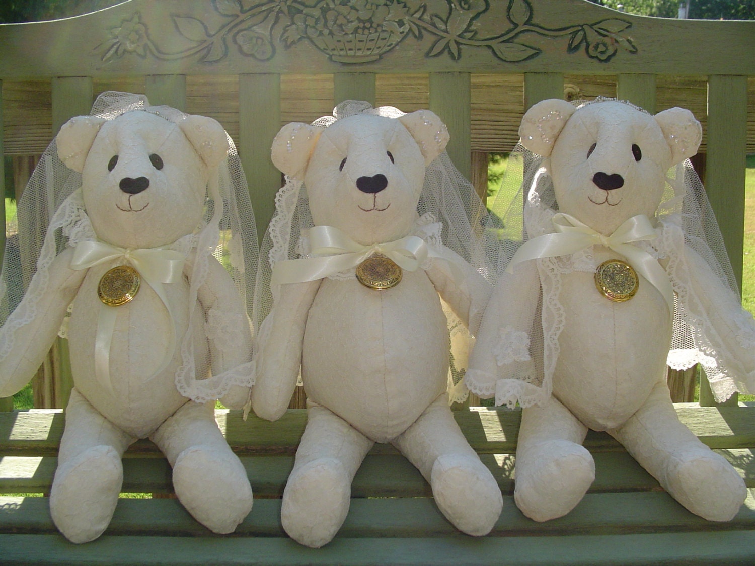 Wedding Dress Keepsake Bear Handmade from your wedding dress