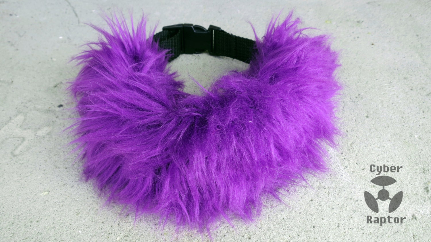 Fluffy Faux Fur Collar PURPLE