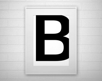 Letter B Art | Etsy