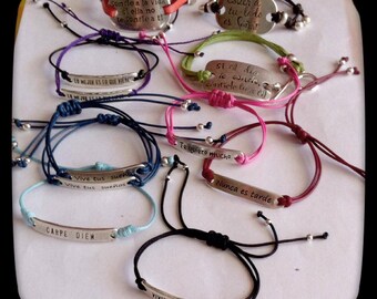 positive messages message bracelets