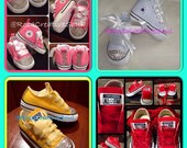 Items similar to Customized Bedazzled Converses! Girls! Women! All ...