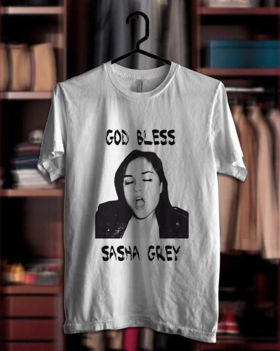 sasha grey blue shirt