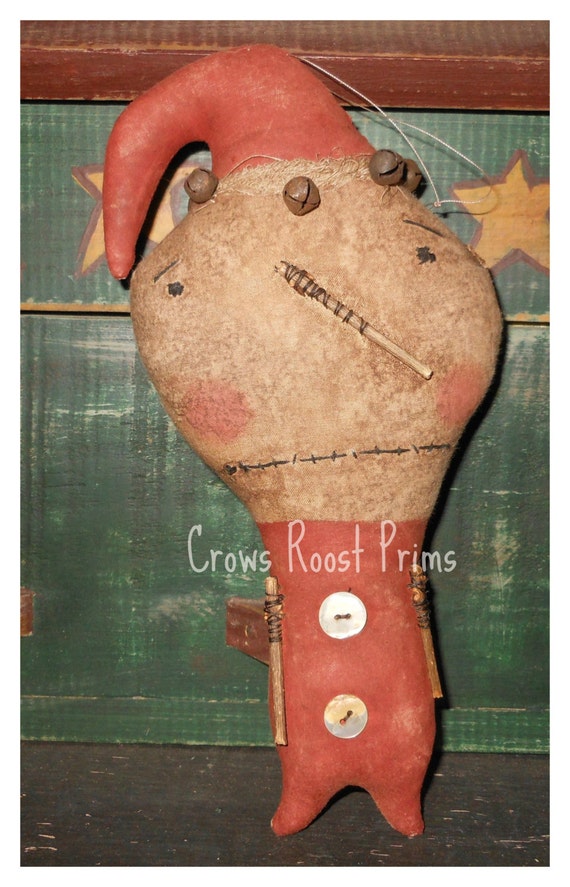 Items similar to Santa SNOWman ornament 159e Crows Roost Prims