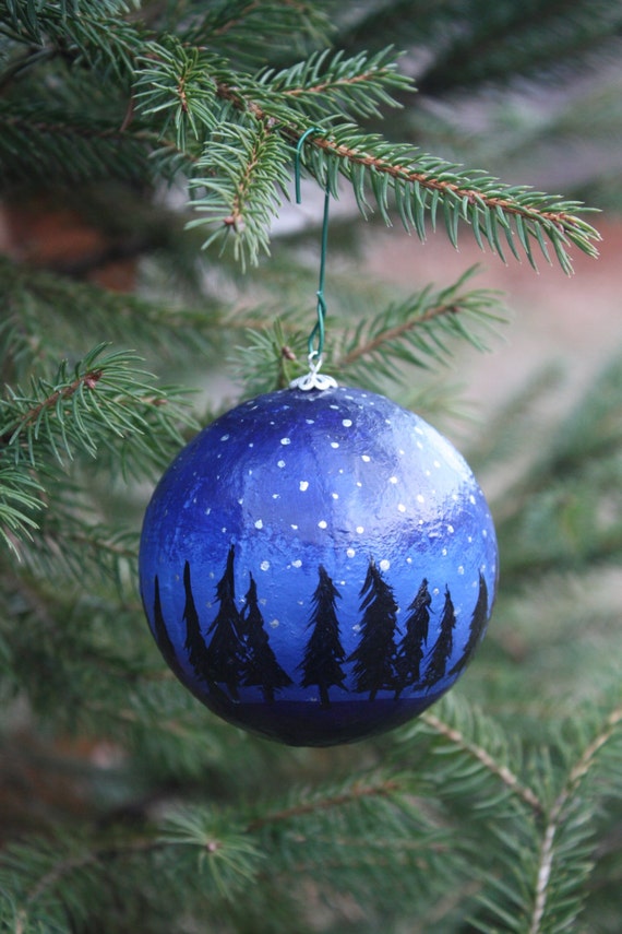 Hand painted Christmas ornament