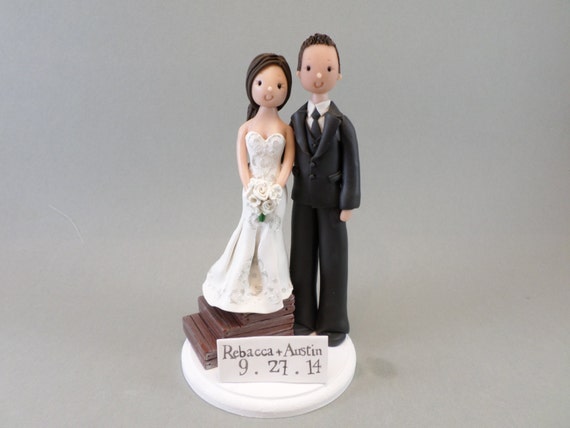  Short  Bride  Tall  Groom  Personalized Wedding  Cake  Topper 