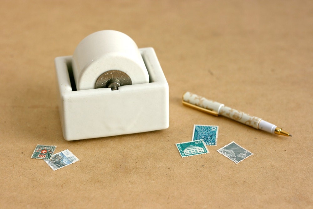 Mid Century Porcelain Stamp Moistener