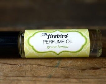 Green Lemon Perfume Oil, Lemon Leaf, Verbena, Lemon Zest