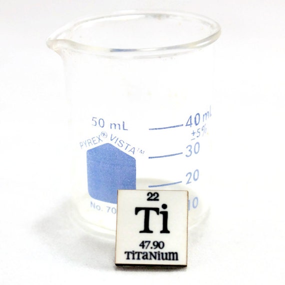 Science Tie Tack Titanium Chemistry Periodic by ShopGibberish