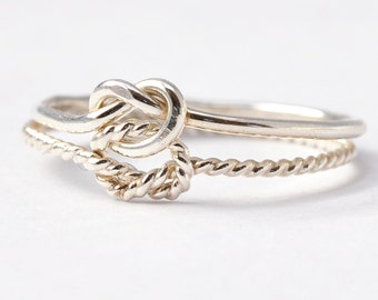 Double Knot Ring: Silver True Love Waits Ring, Cool Gifts