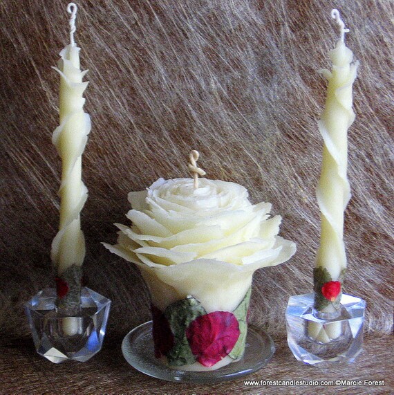 Unique Wedding Unity Candle Set, Engagement Gift, Wedding Gift