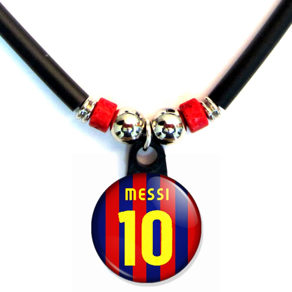 Lionel Messi FC barcelona jersey necklace